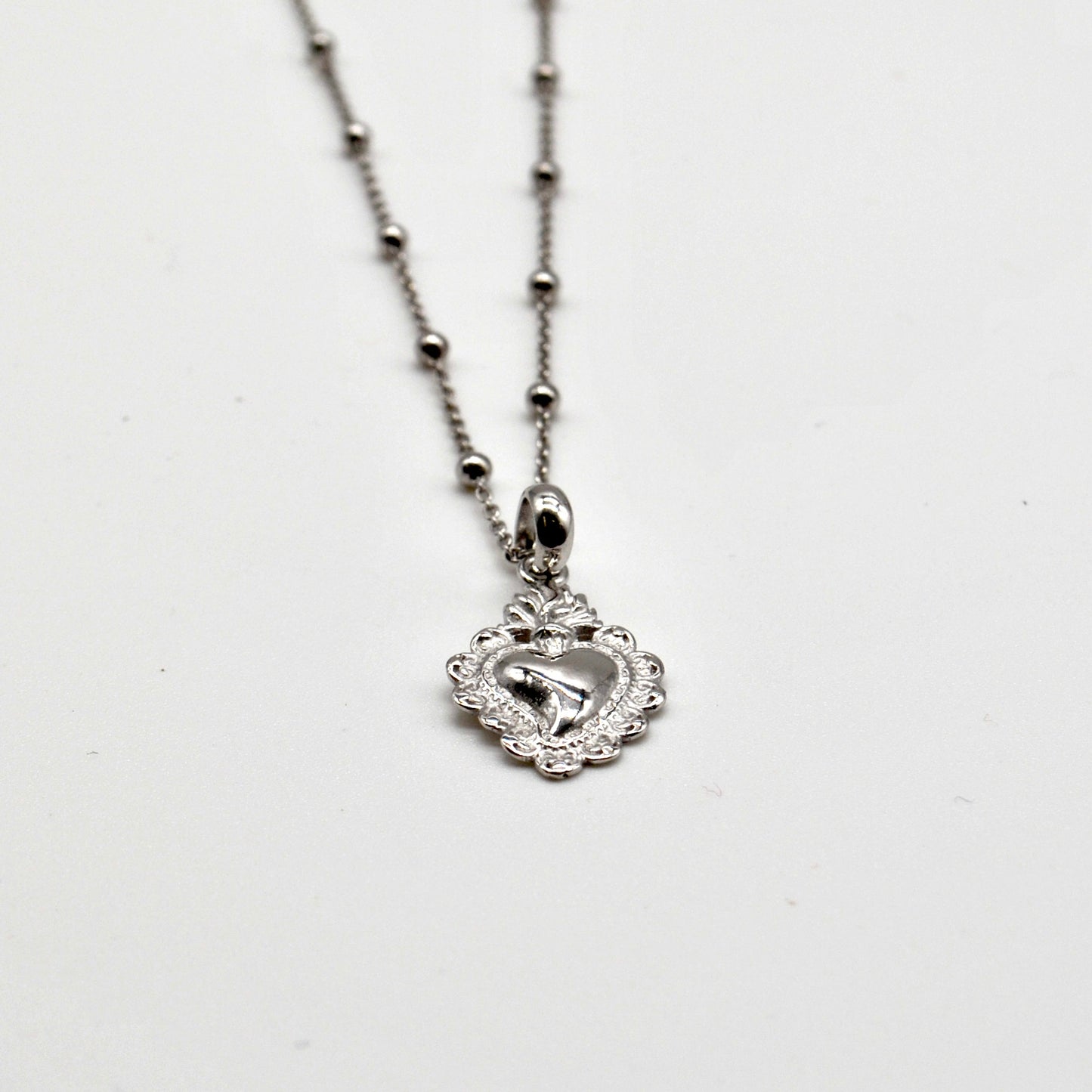 Collana Cuore Sacro Argento925