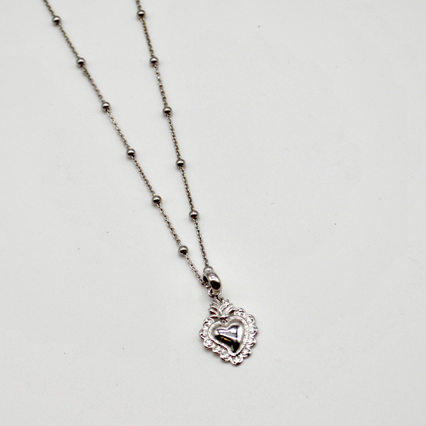 Collana Cuore Sacro Argento925