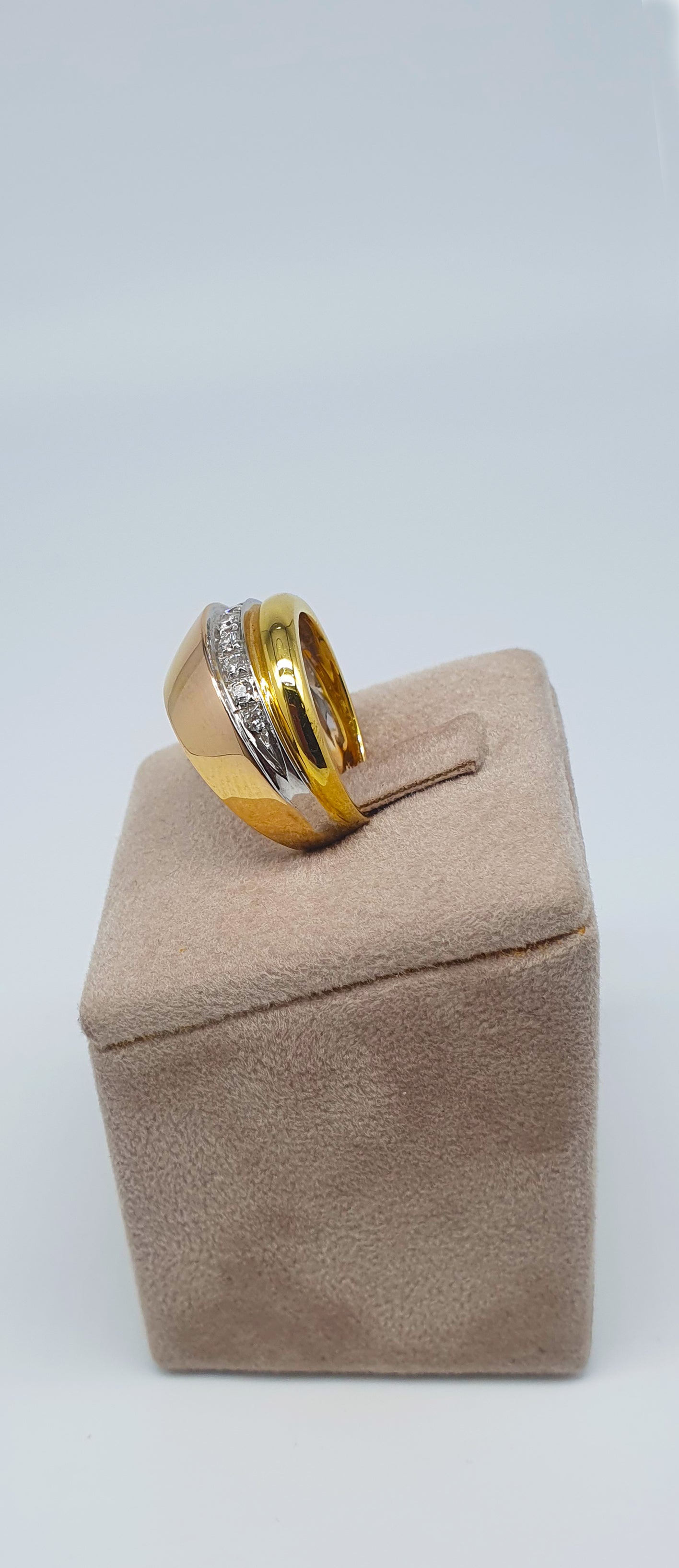 Anello oro diamanti