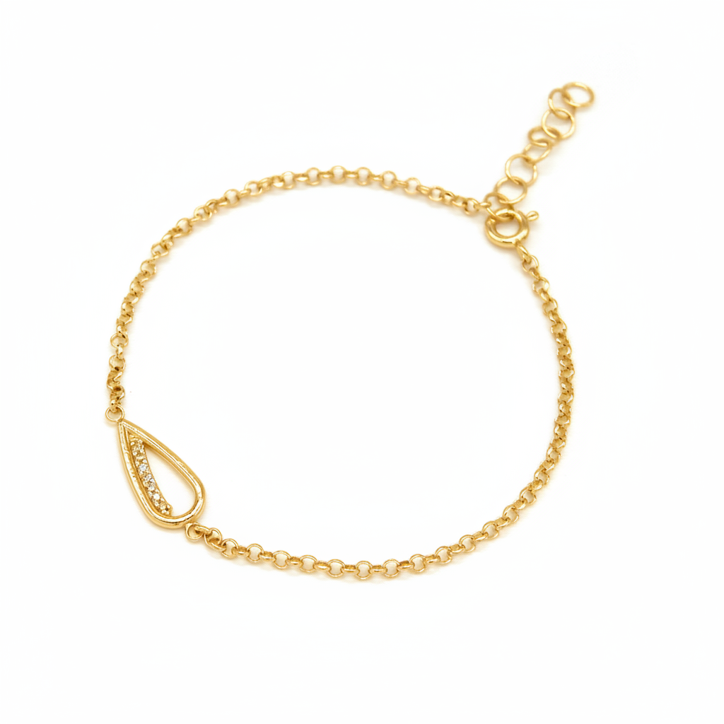 Bracciale Goccia zirconi