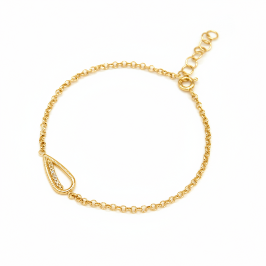 Bracciale Goccia zirconi