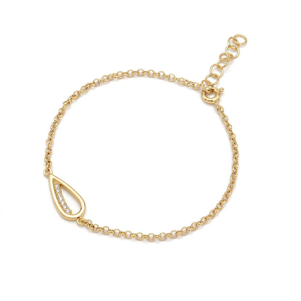 Bracciale Goccia zirconi