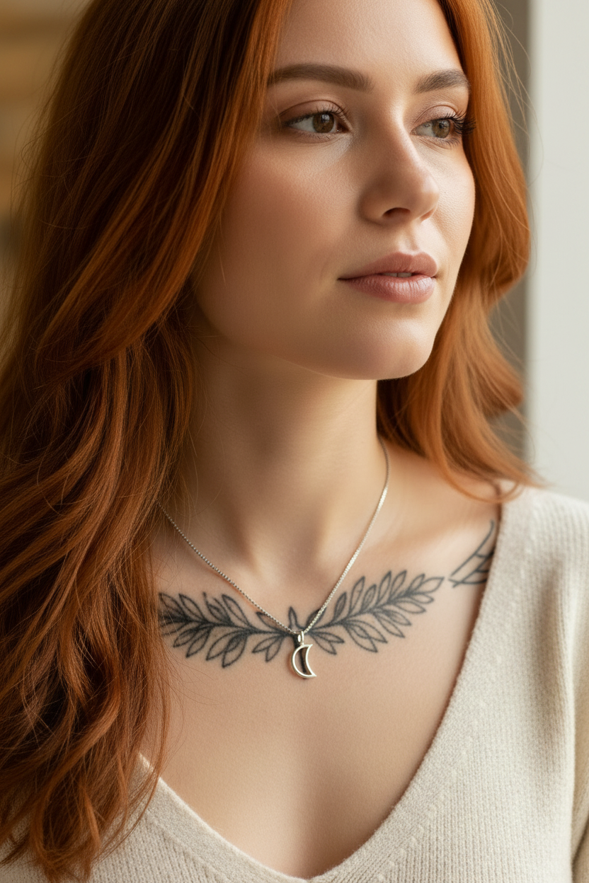 Collana Luna Argento