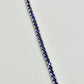 Bracciale Tennis Blu Argento