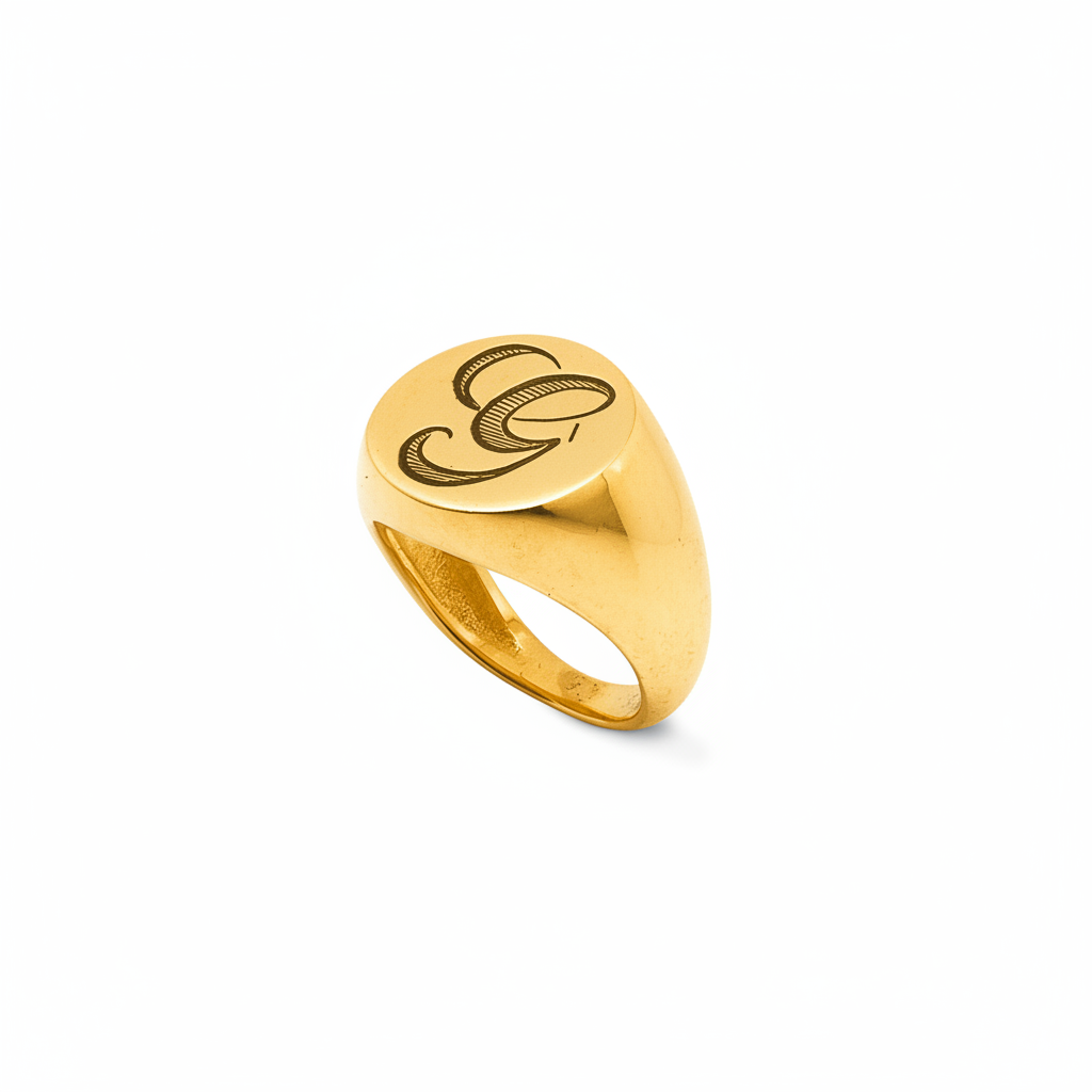 Anello Chevalier lettera Argento