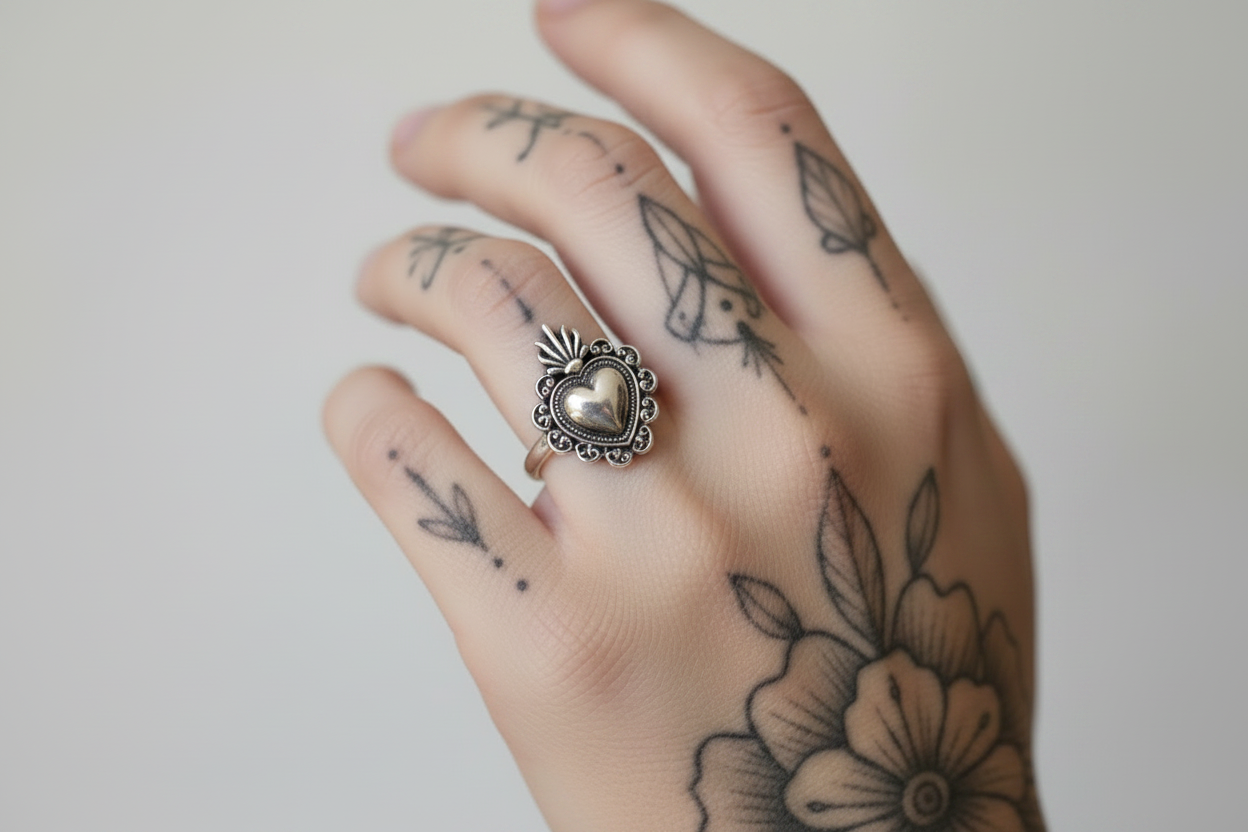 Anello sacro cuore medio