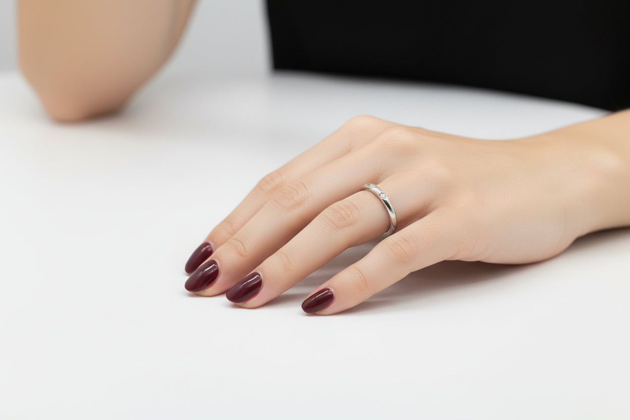 Anello/fede con diamanti