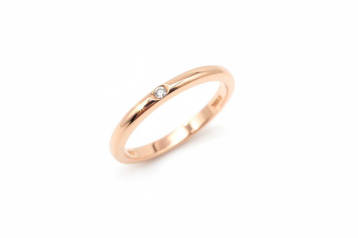 Anello/fede con diamanti