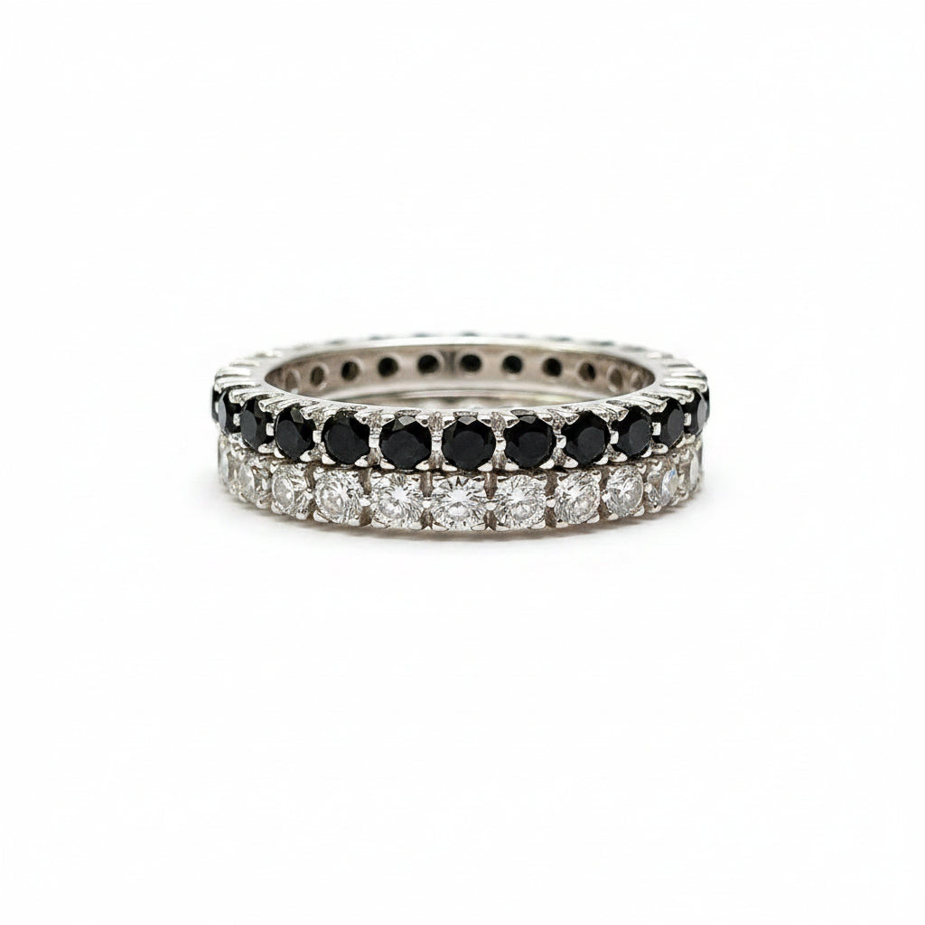 Anello Eternity zirconi