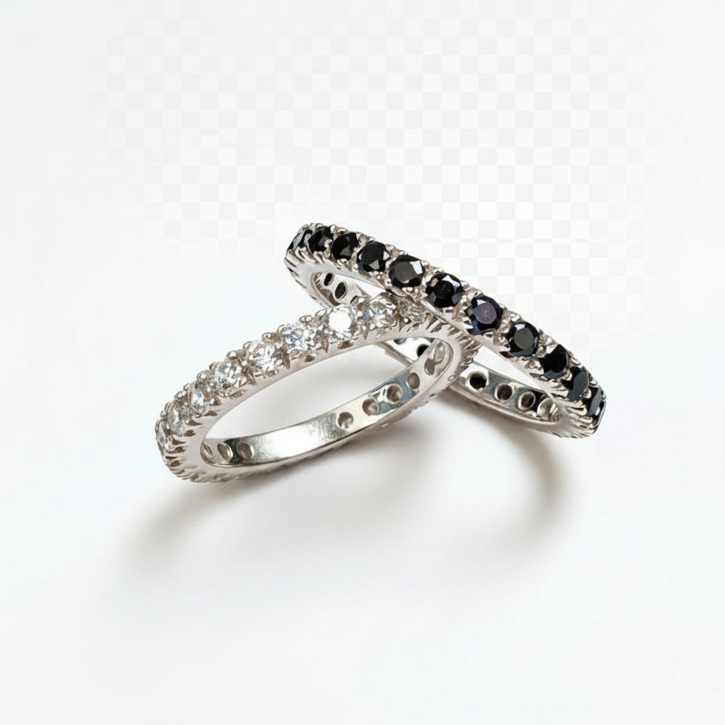 Anello Eternity zirconi