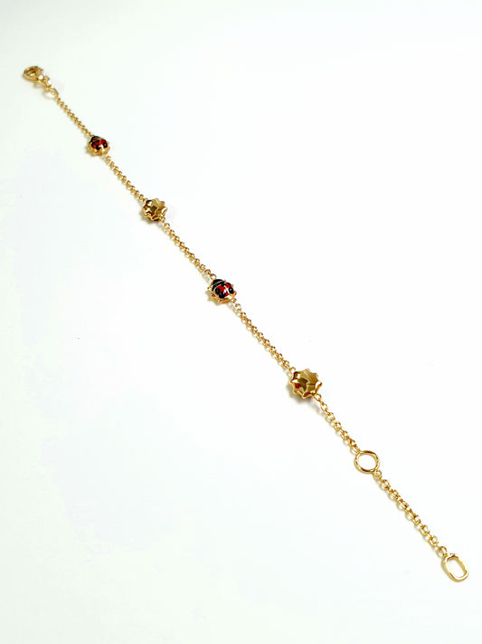 Bracciale bimba coccinella Oro giallo