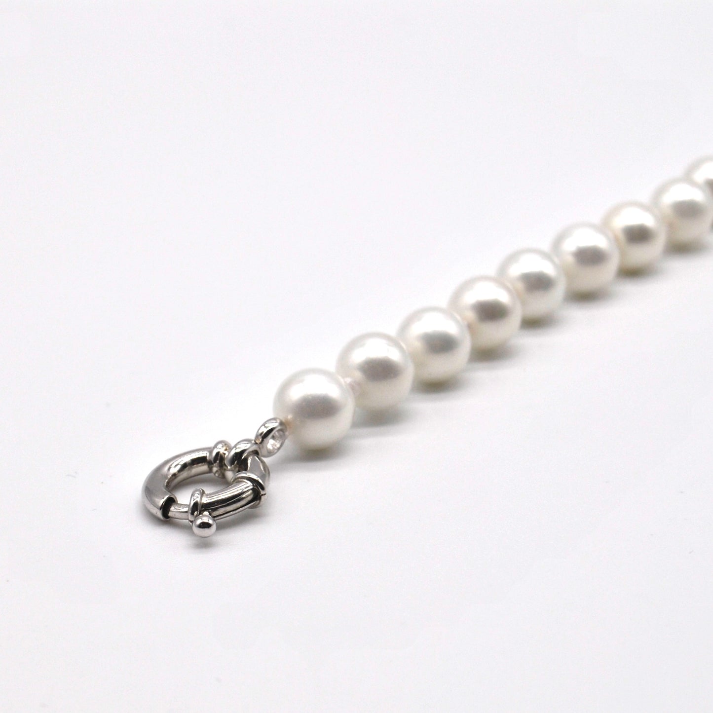 Bracciale Perle chiusura argento